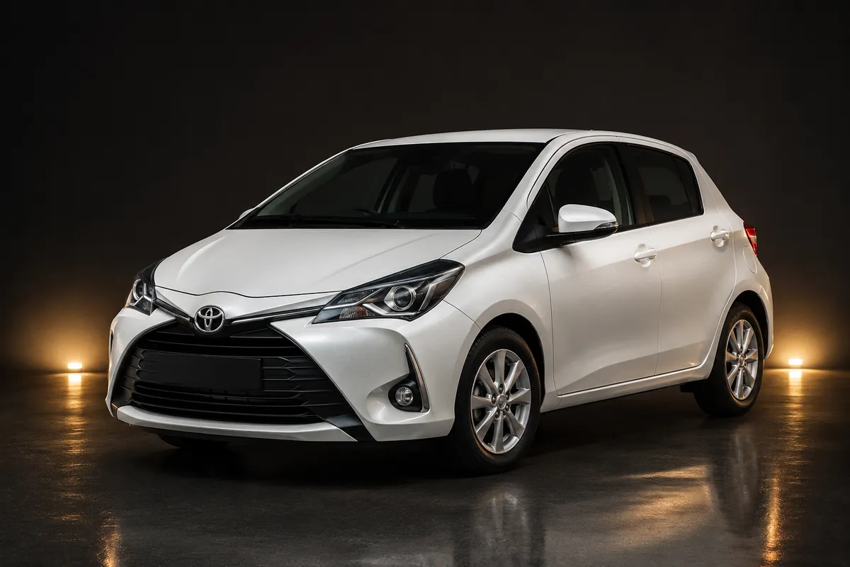 Toyota Yaris blanche